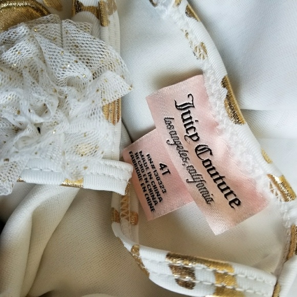 NWT Juicy Couture girls' swimsuit 4T - Picture 2 of 6